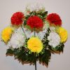 Искусственные цветы -Гвозлика цветная с резеткой R-553