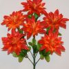 Искусственные цветы-Звезда атласная с фатином 6-ка R-1120