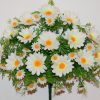 Искусственный цветок -Ромашка кустовая с пластмасками не прес R-983
