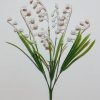 Искусственные цветы-Ландыш пластмасовый 7-ка R-1395