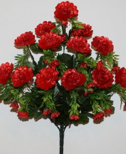 Искусственные цветы-Хризантема атласная с детками не прес R-1693