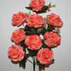 Искусственные цветы-Роза камелия атлас 9-ка не прес R-1657