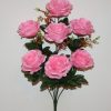 Искусственные цветы —Роза камелия атлас 7-ка не прес R-1639