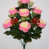 Искусственные цветы-Пион с ягодой не прес R-1682
