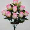 Искусственные цветы-Роза бутон с пластмасками 9-ка не прес R-1690