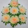 Искусственные цветы-Пион с листом 7-ка не прес R-1785
