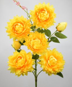 Штучні квіти-Жоржина люкс дерево 7 голів не прес R-2014